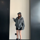 Side Line Double Zip Big Hoodie YLS1053