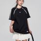 Sideline Race Short Sleeve T-Shirt / Race Tiered Mini Skirt ASG0041