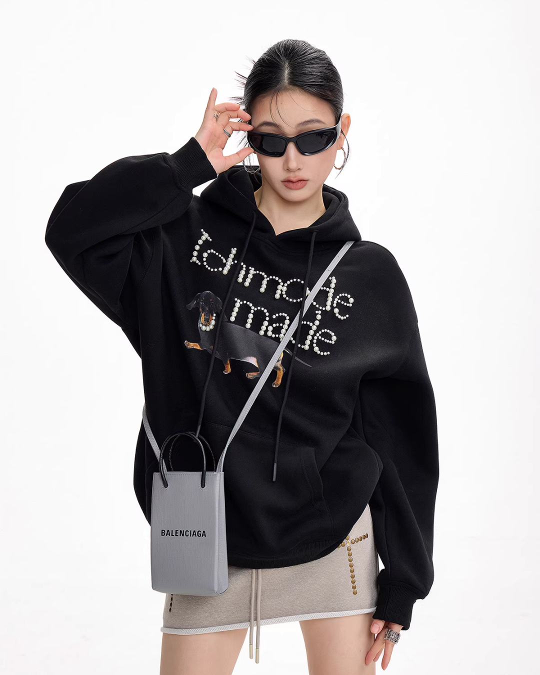 Dog Pearl Logo Sweat Hoodie ICM0090
