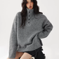 High Neck Half Button Knit Top ACS0354