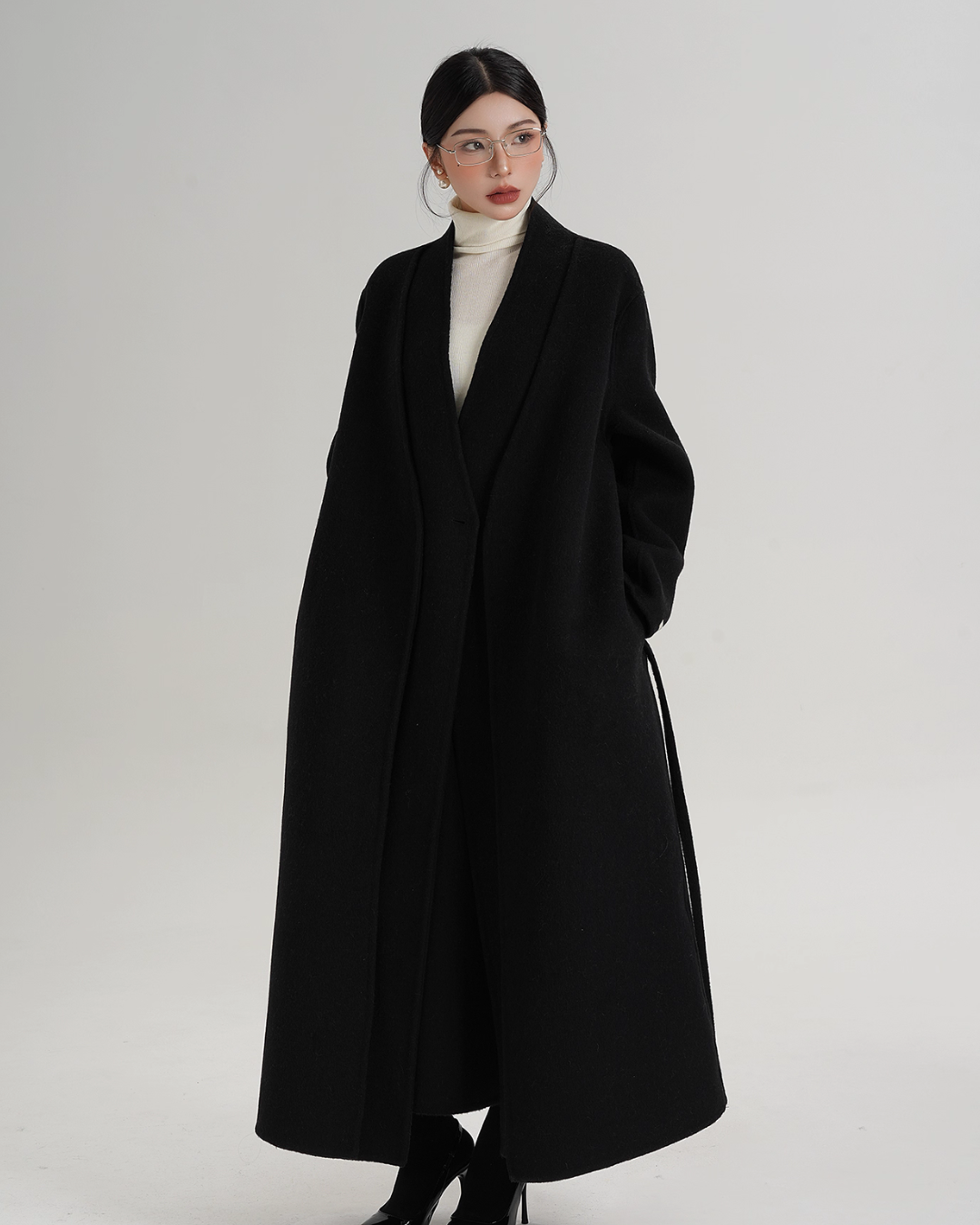 Elegant Wool Long Coat SRS0385