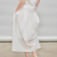 French Ribbon Sleeveless Top / Irregular Tulip Hem Skirt TEO0010