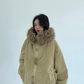 Fur Corduroy Double-Zip Jacket YLS0993