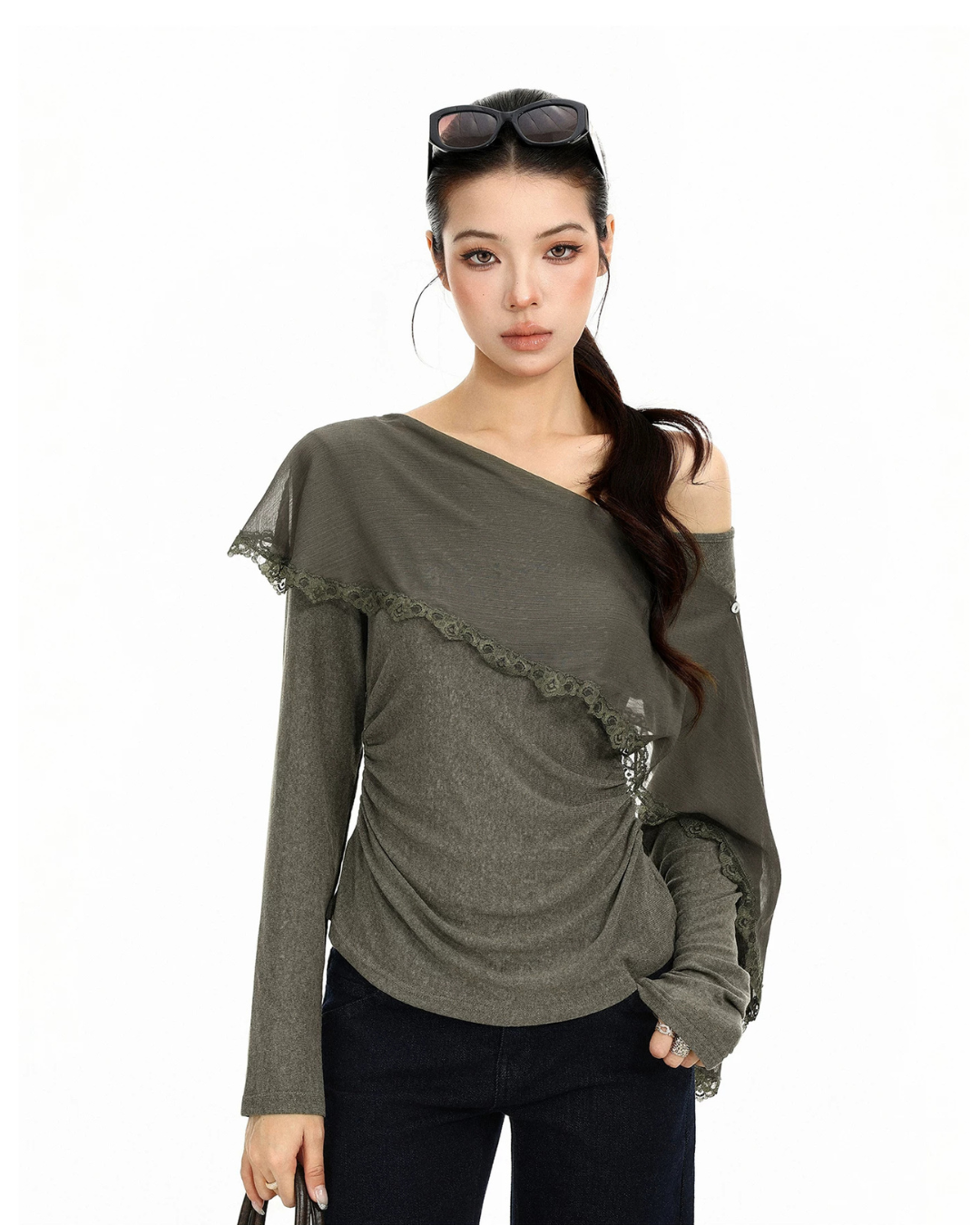 Off-Shoulder Long-Sleeve Top BGS0051