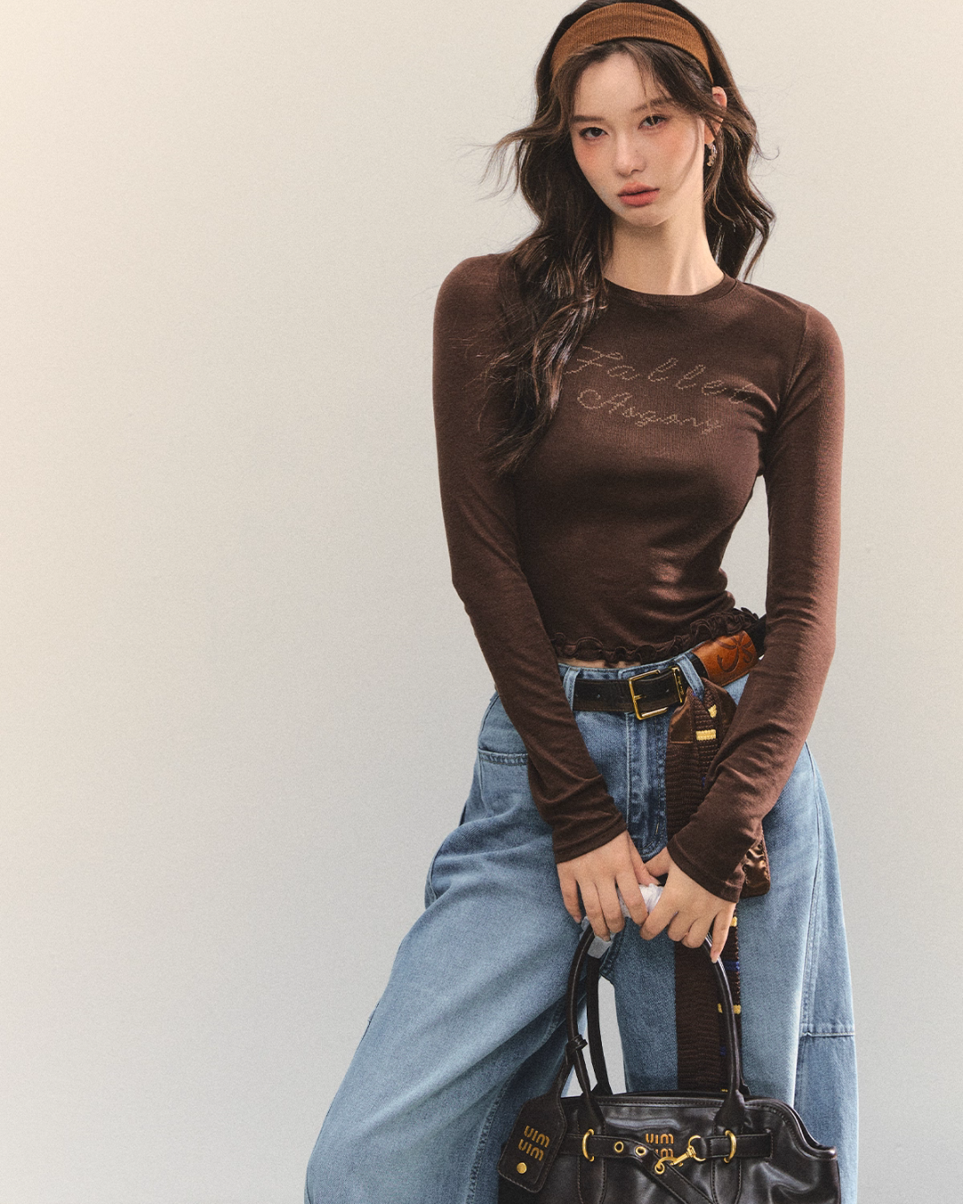 Retro Casual Khaki Jacket / Long-Sleeve Top ASG0052