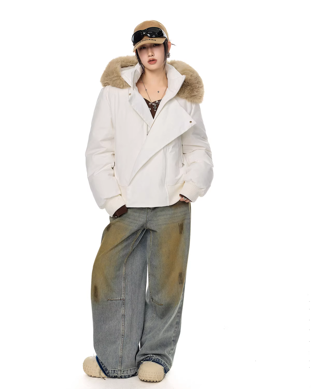 Fur Hood Down Jacket ICM0099