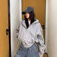 Pearl Cropped Hood Jacket YLS0832