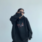 Dog Print Sweatshirt Hoodie YLS0977