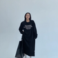 Logo Print Oversized Dress YLS0931
