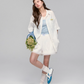 Flower Lace Short Sleeve Shirt / Half Pants ASG0043