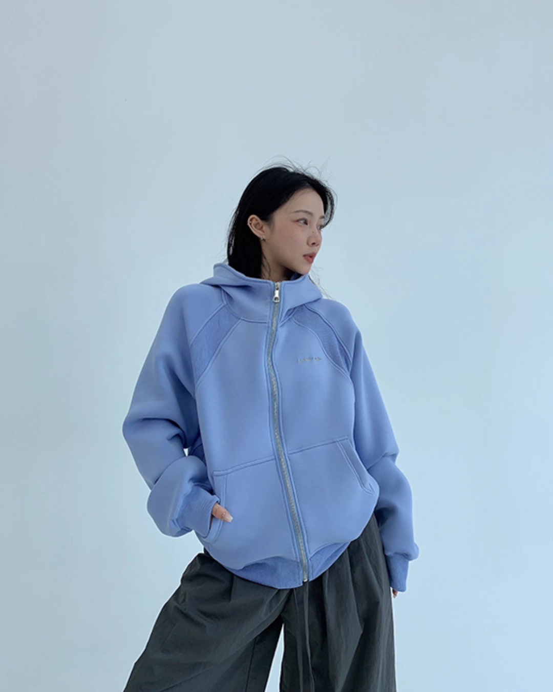 Big Hood Zip Hoodie YLS0938