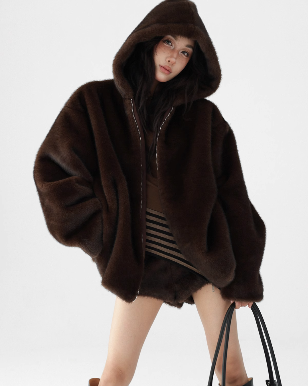 Fur Hoodie Jacket / Fur Shorts ACS0224