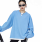 Henry Neck Long Sleeve Top ICM0078