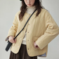 Wave Quilting Collarless Jacket AMU0045