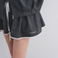 Lace Collar Zip Jacket / Flared Mini Skirt ASG0084