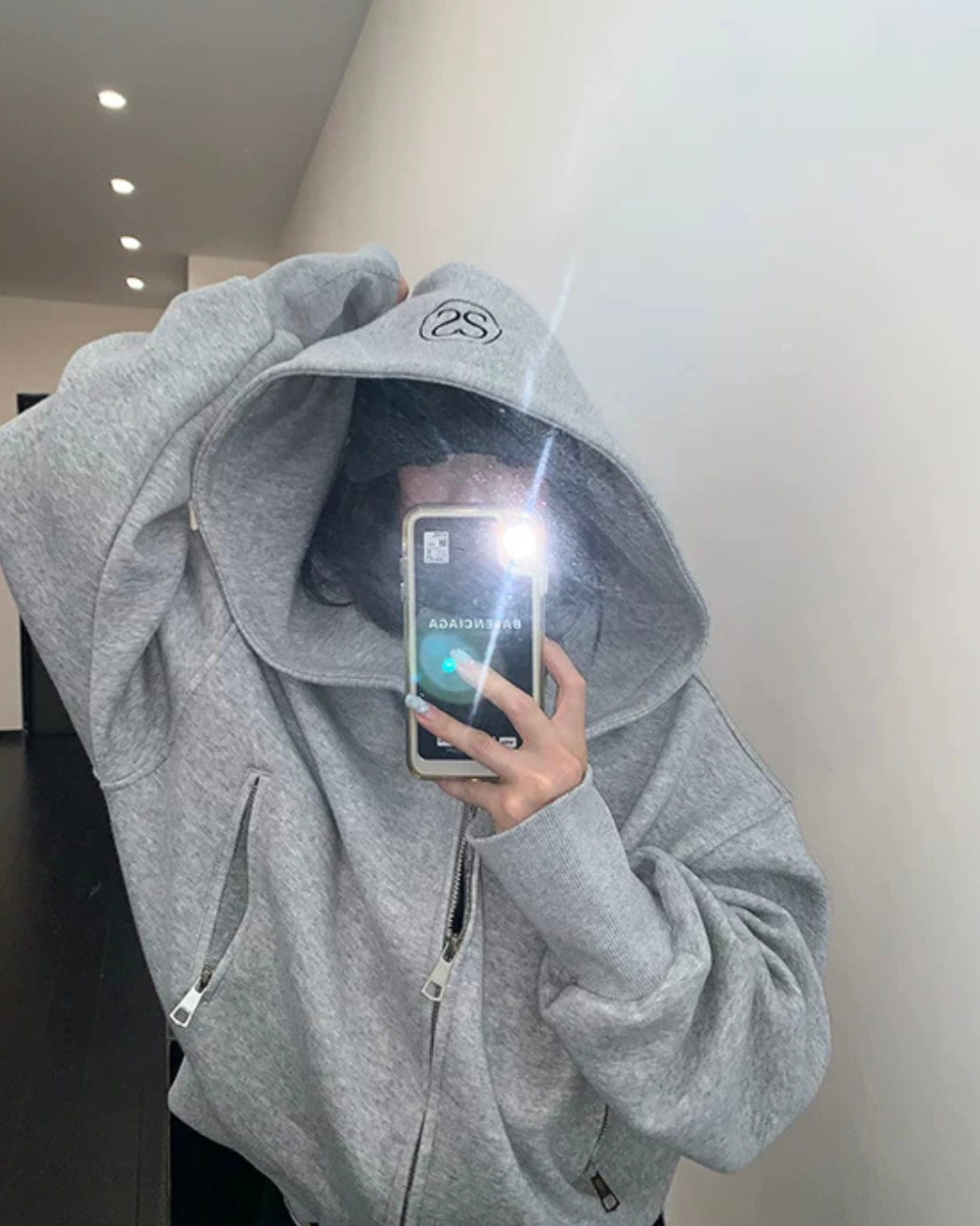 Back Logo Zip Hoodie YLS1036