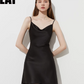 Satin Flare Strap Dress DPY0003