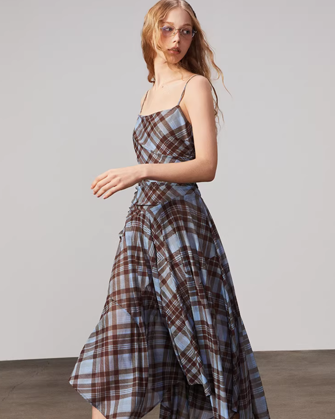 Vintage Plaid Suspender Dress BBK0001