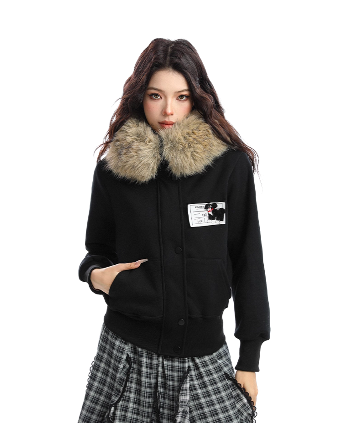 Fur Collar Puppy Short Jacket BGS0024