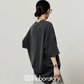 Vintage Print Short-Sleeve T-Shirt / Sweat Long Skirt LLA0653