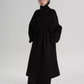 Stand Collar Long Loose Wool Coat SRS0361