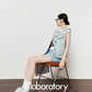 Light Blue Round Neck Denim Vest LLA0451