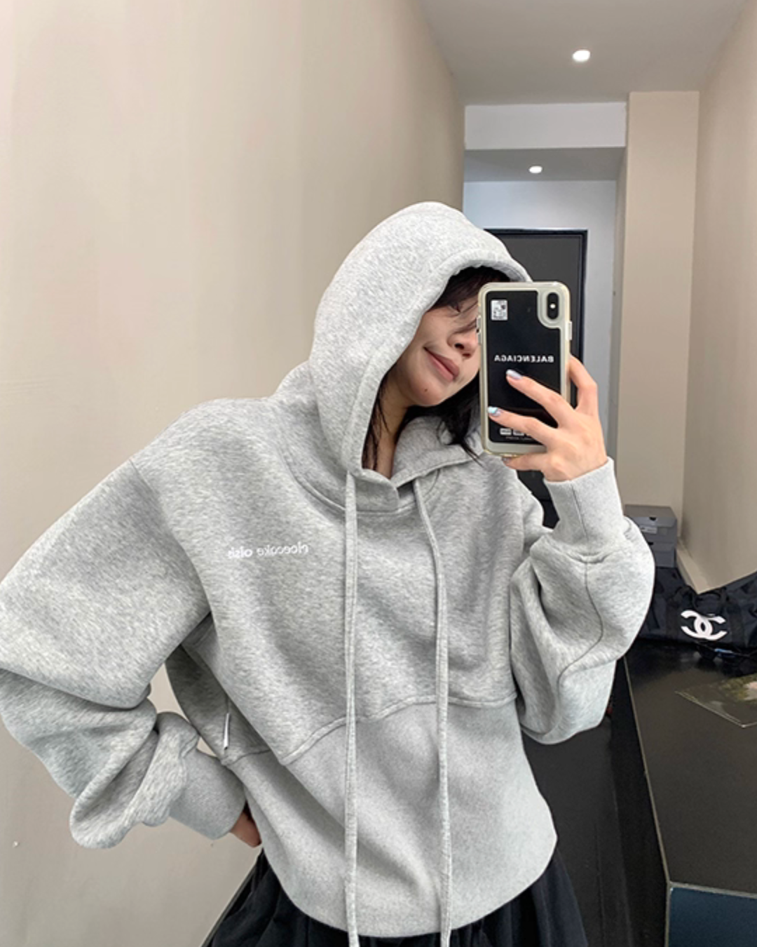 Vintage Short Hood Sweatshirt YLS0915