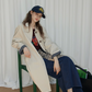 Paid Collar Long Coat RLZ0017