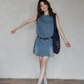 Sleeveless Denim Mini Dress SMS0016