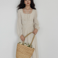 Linen Long-sleeve Slim Dress VAS0155