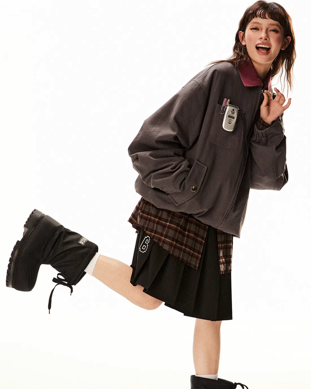 Vintage Style Work Blouson EZK0090