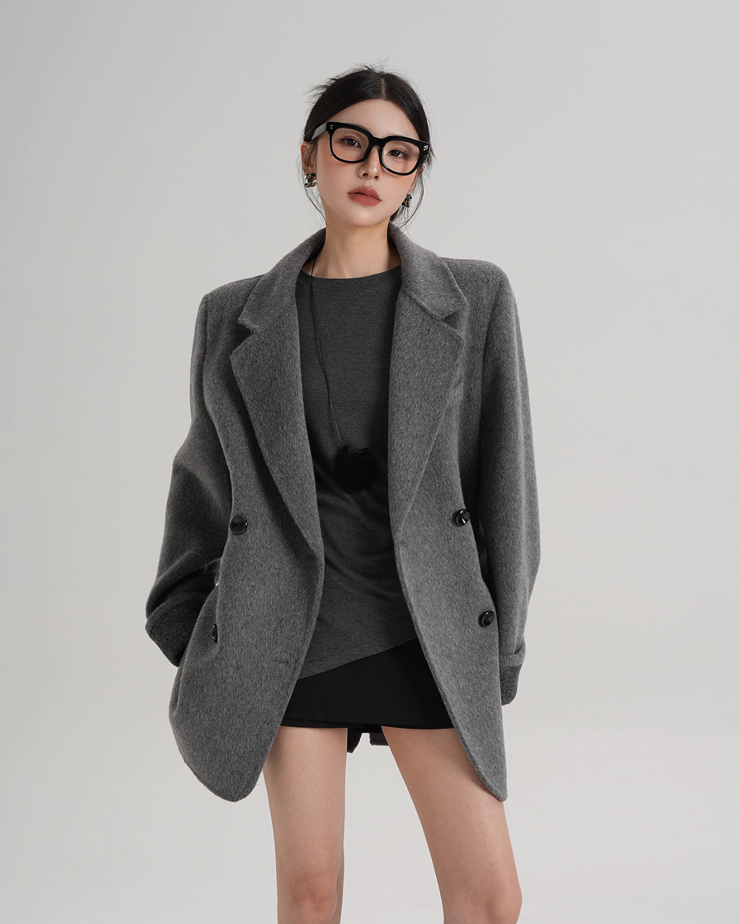Back Sleeve Wool Blazer SRS0360