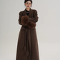 Fur Cuff Long Coat SRS0403