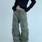 Pocket Design Wide Cargo Pants YLS0889