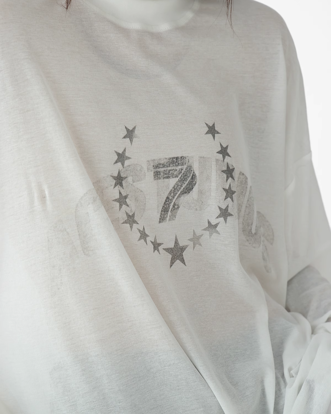 Star Print Loose T-Shirt  ACS0261