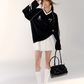V-Neck Side Line Long Sleeve Top ASG0003
