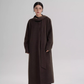 Tie Collar Long Coat SRS0384