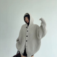 Oversized Hooded Knit Cardigan YLS1059