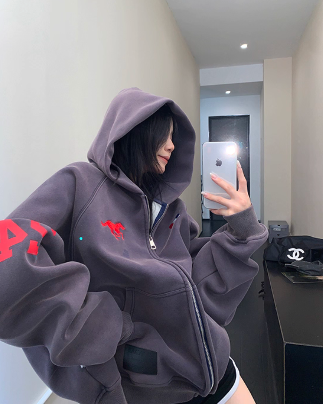 Vintage Loose Zip Hoodie YLS0928