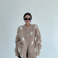Star Patterned Knit Cardigan YLS1002
