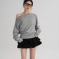 Off-Shoulder Loose Mini Top SRS0357