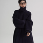 Stand Collar Long Loose Wool Coat SRS0361