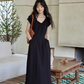 Puff Sleeve Long Dress SMS0023
