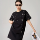 Rhinestone T-shirt Dress FER0124
