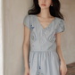 V-Neck Floral Flare Dress SMS0005