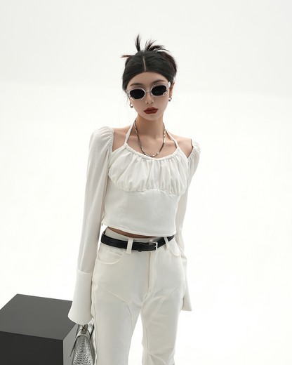 Kashkur Off Shoulder Short Tops SRS0054