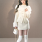 Volume Fur Jacket & Mini Skirt UNP0007