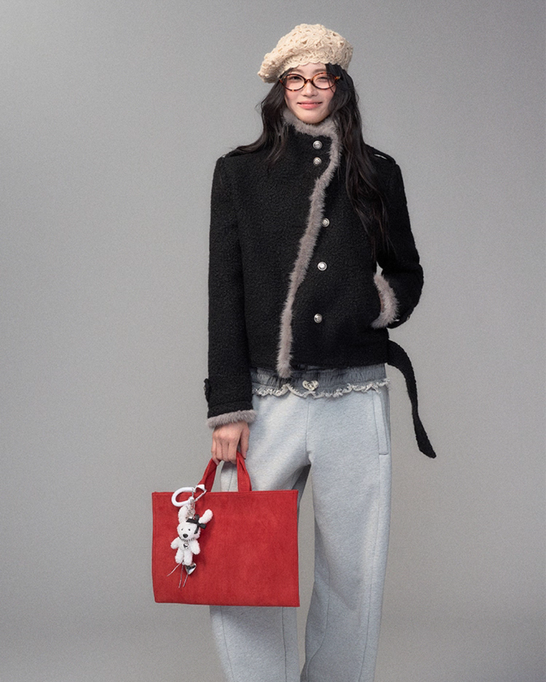 Stand Collar Wool Coat TRK0007