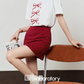 Ribbon Print T-Shirt / A-Line Mini Skirt LLA0486