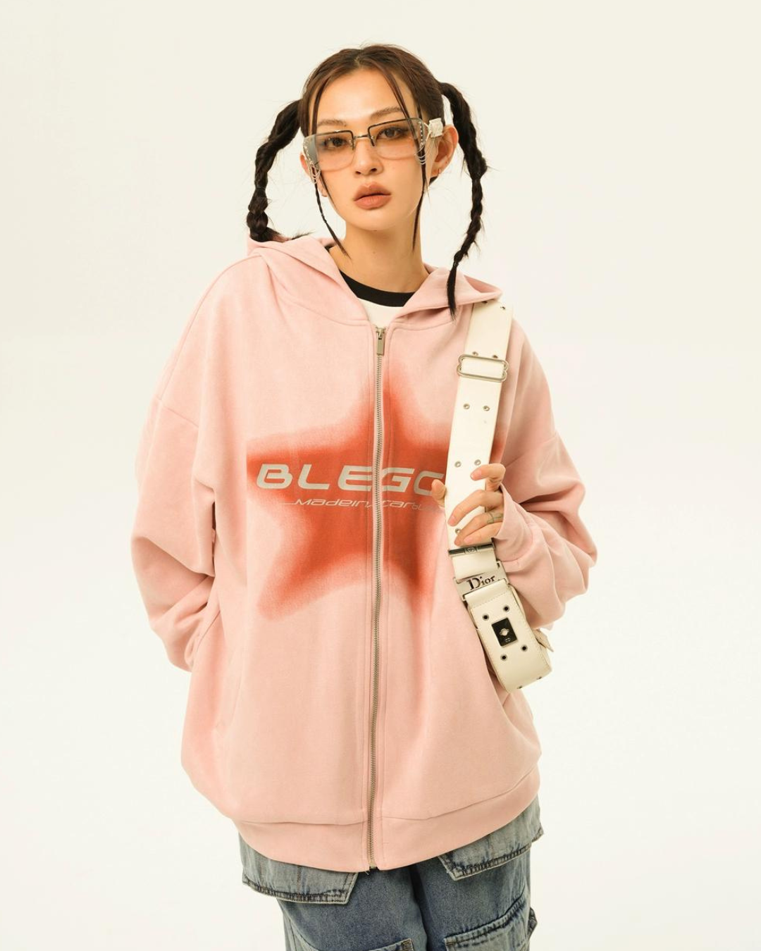 Street Loose Zip Hoodie EZK0010